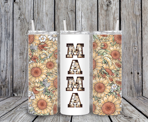 Skinny Tumbler - Mama Sunflowers