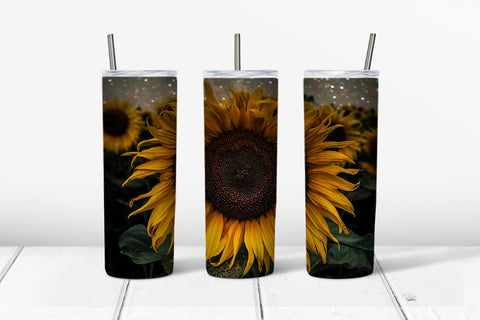 Skinny Tumbler - Big Sunflower