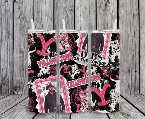 Skinny Tumbler - Pink Yellowstone Rip