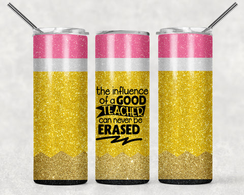 Skinny Tumbler - Teacher Pencil Influence