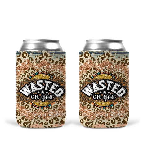Can Koozie - Wasted On You Leopard