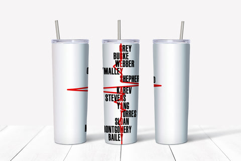 Skinny Tumbler - Grey’s Names