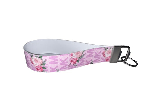 Wristlet Keychain - Pink Floral