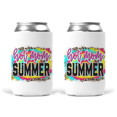 Can Koozie - Hot Mom Summer Tie Dye