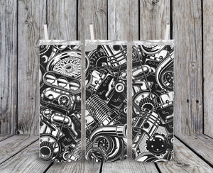 Skinny Tumbler - Engine Parts