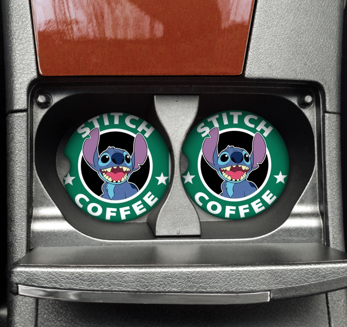Car Coaster -  Stitch Coffee