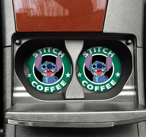 Car Coaster -  Stitch Coffee