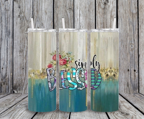 Skinny Tumbler - Simply Blessed