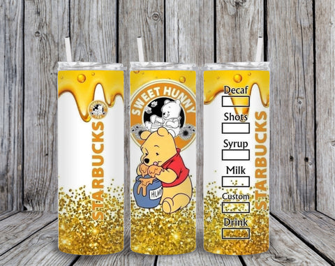Skinny Tumbler -Starbs Pooh