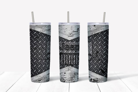 Skinny Tumbler - Jeep Checker