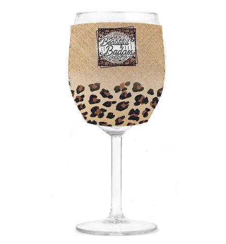 Wine Koozie - Beautiful Badass
