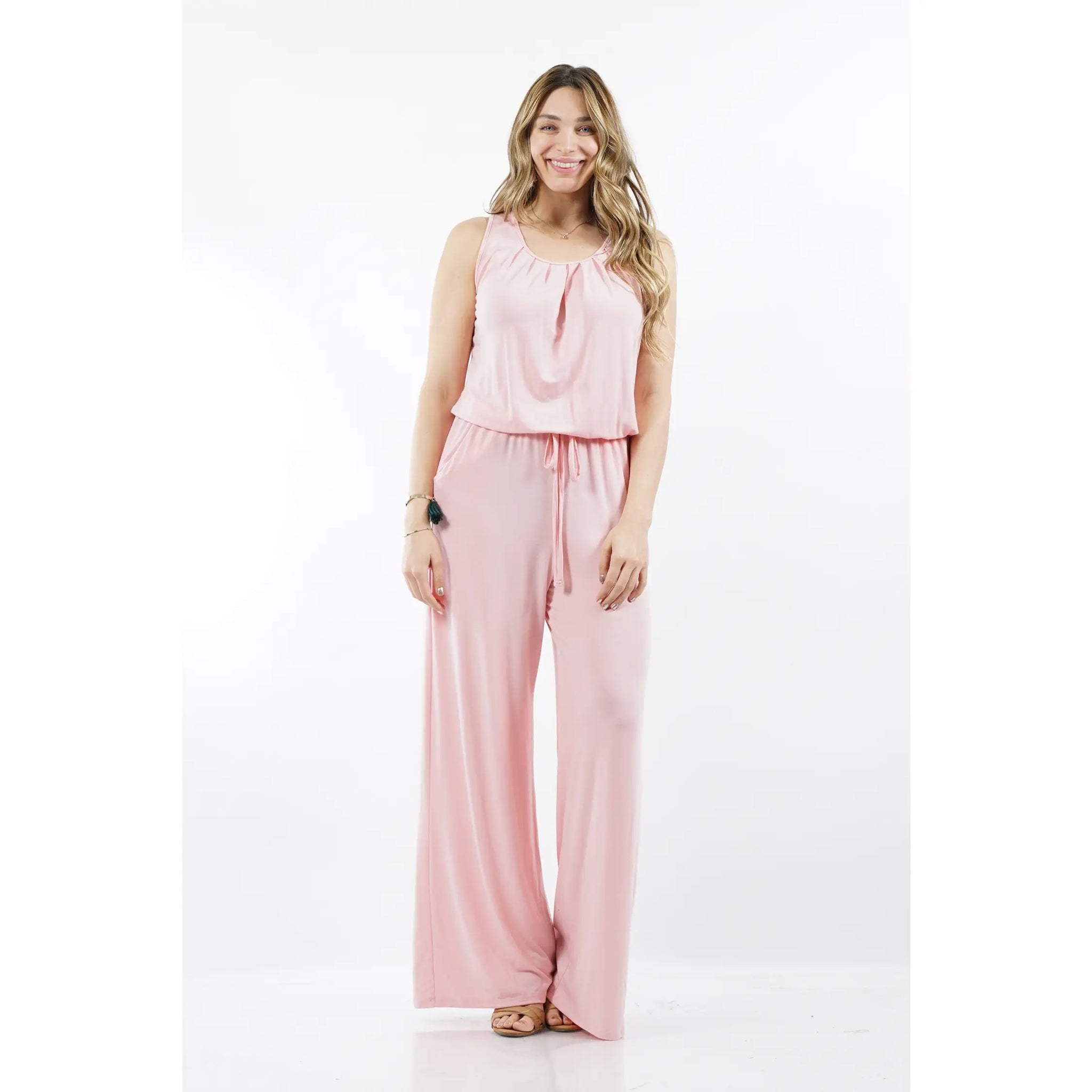 Plus : Sleeveless Jumper - Dusty Pink