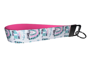 Wristlet Keychain - Happy Camper