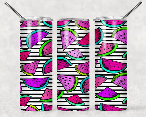 Skinny Tumbler - Watermelon Stripes