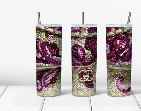 Skinny Tumbler - Sequin CC