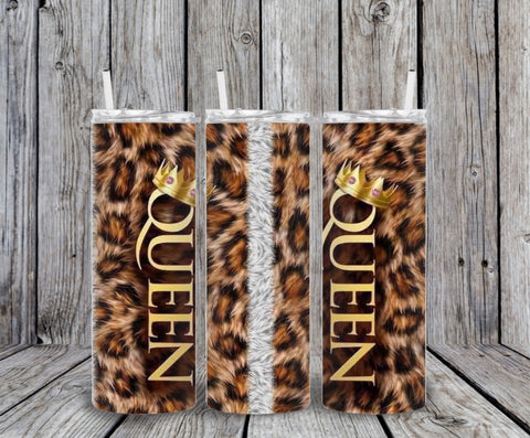 Skinny Tumbler - Leopard Queen