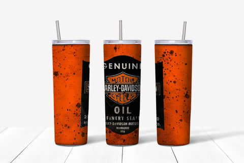 Skinny Tumbler - Harley Oil Orange