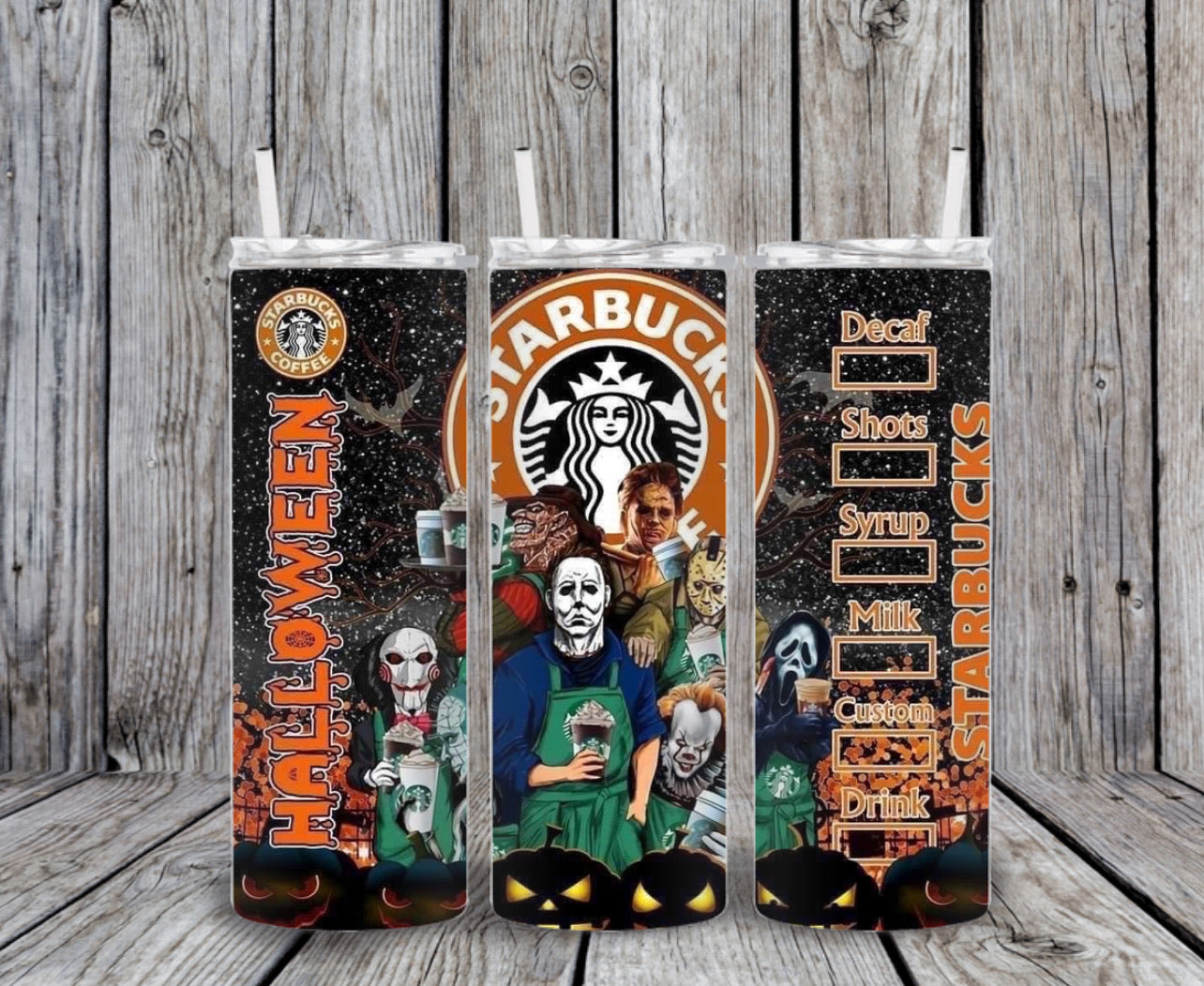 Skinny Tumbler -Starbs Halloween