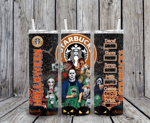 Skinny Tumbler -Starbs Halloween