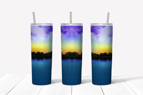 Skinny Tumbler - Ocean Sunset
