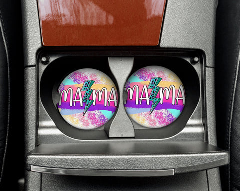 Car Coaster - MAMA Colourful Bolt