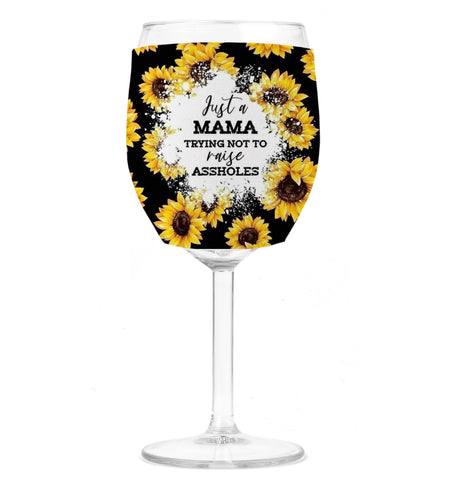 Wine Koozie - Trying Not To Raise Assholes