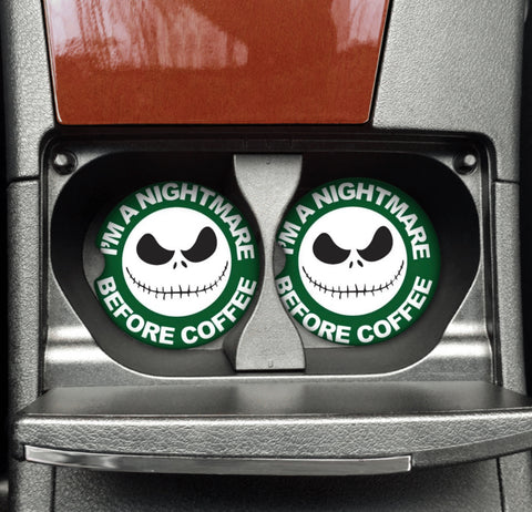 Car Coaster - Nightmare Before Coffee