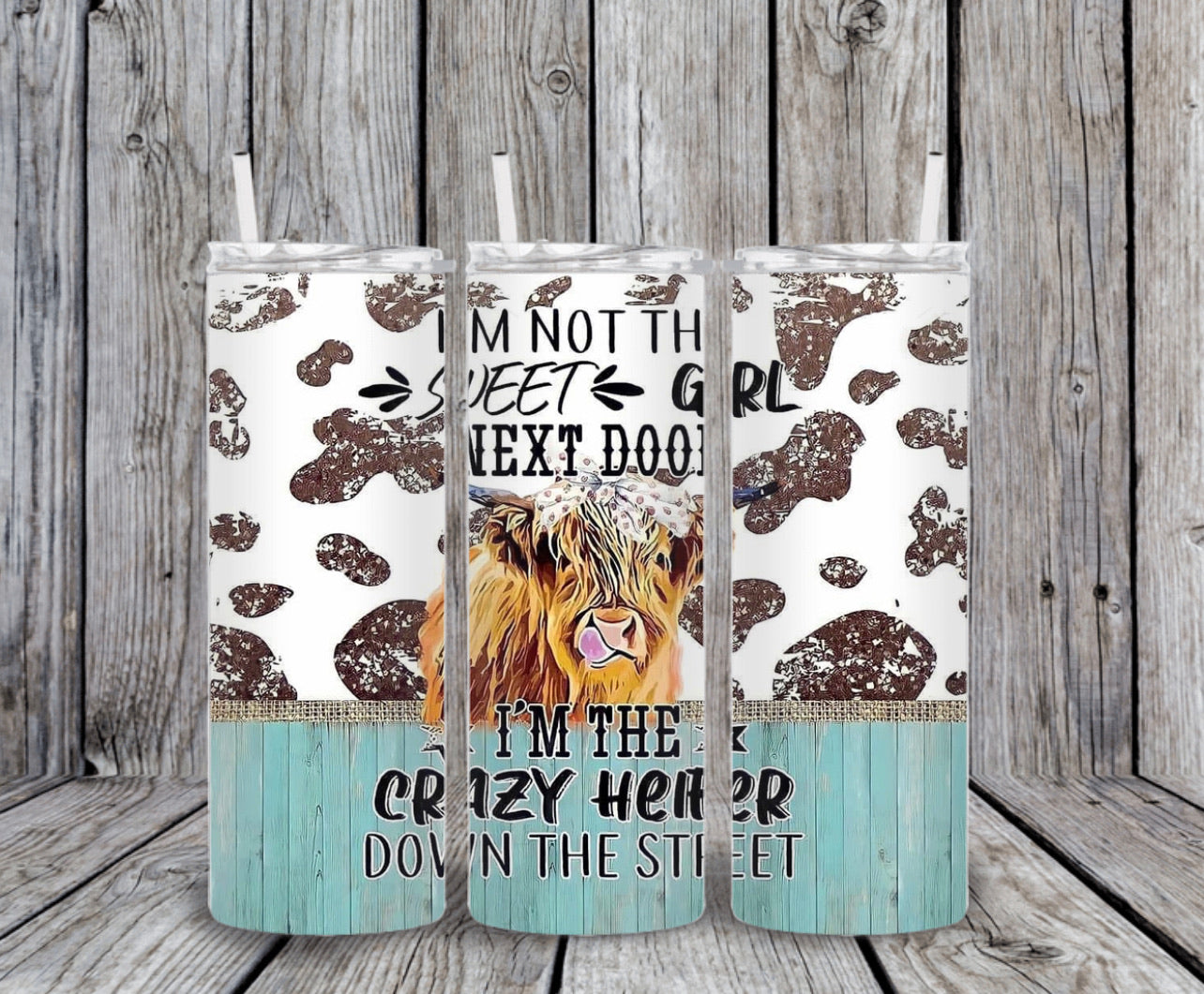 Skinny Tumbler - Crazy Heifer