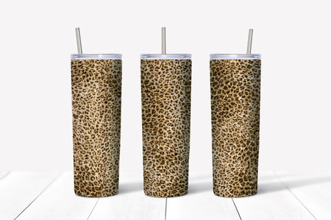 Skinny Tumbler -Leopard Print